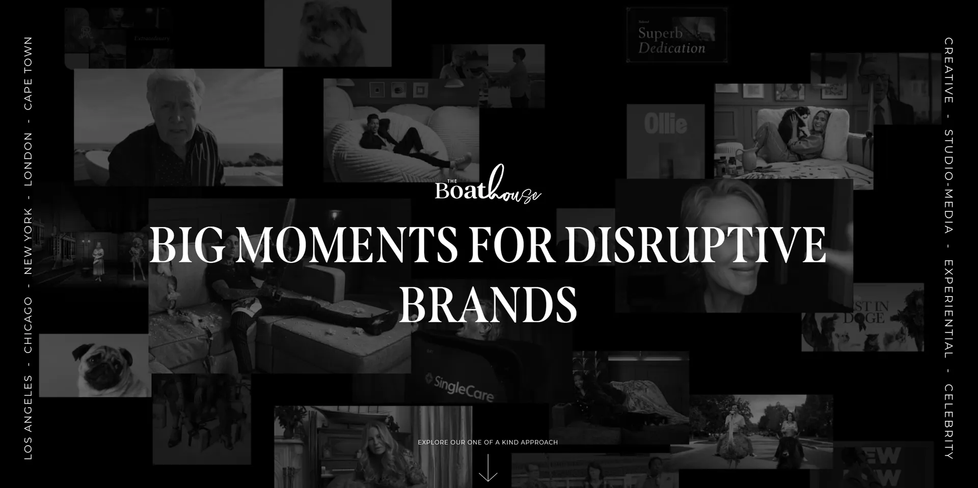 The Boathouse Agency Website Screenshot